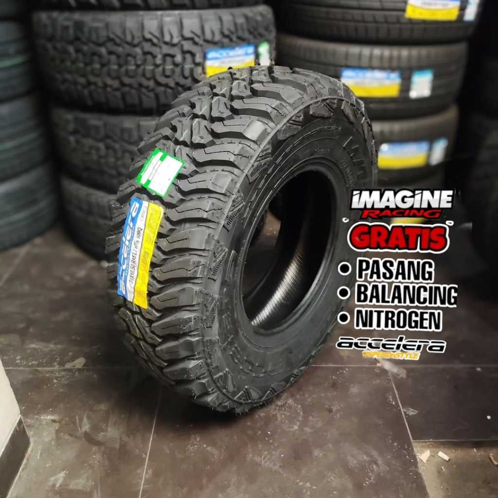Ban mobil offroad R15 ukuran 31 10,5 R15 merek accelera M/T-01