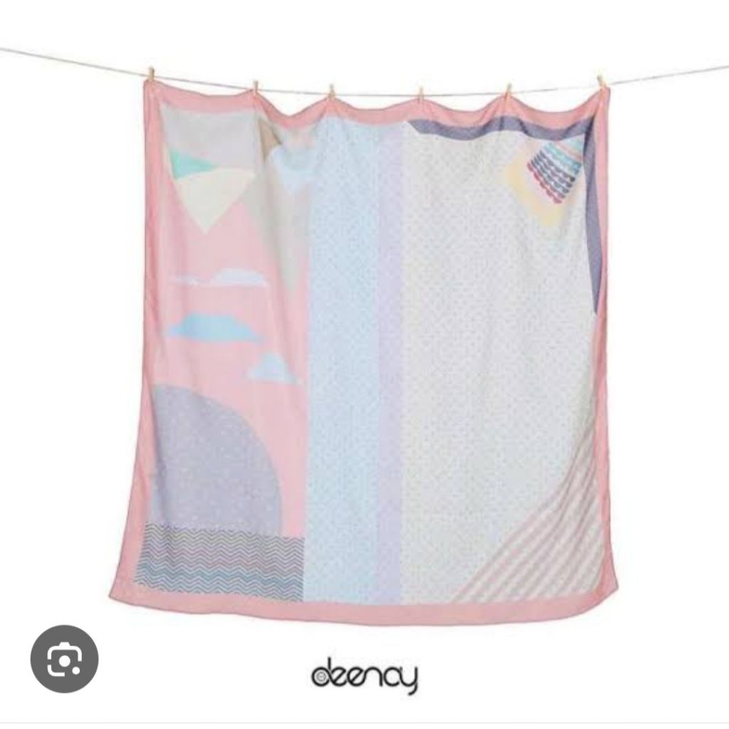 HIJAB DEENAY MOTIF PINK CLOUD