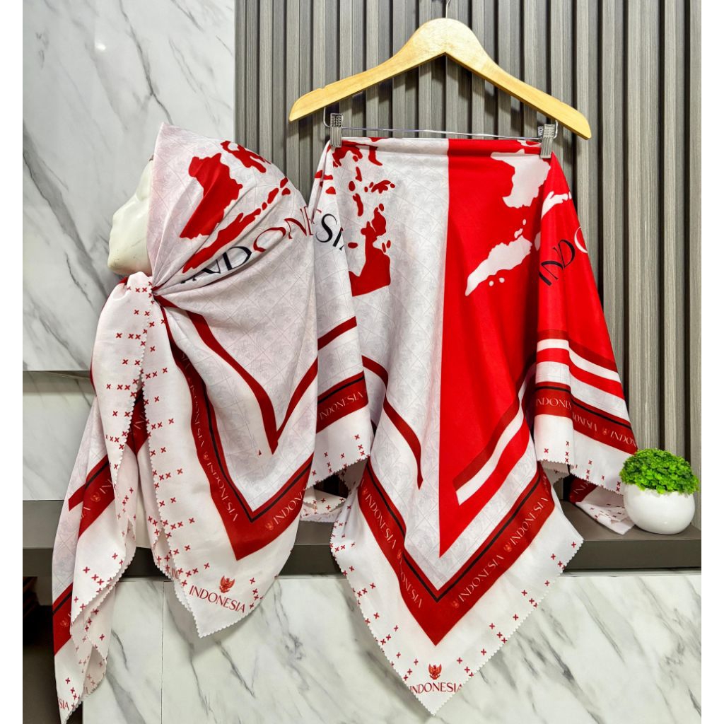 HIJAB AGUSTUSAN MERAH PUTIH HIJAB KEMERDEKAAN