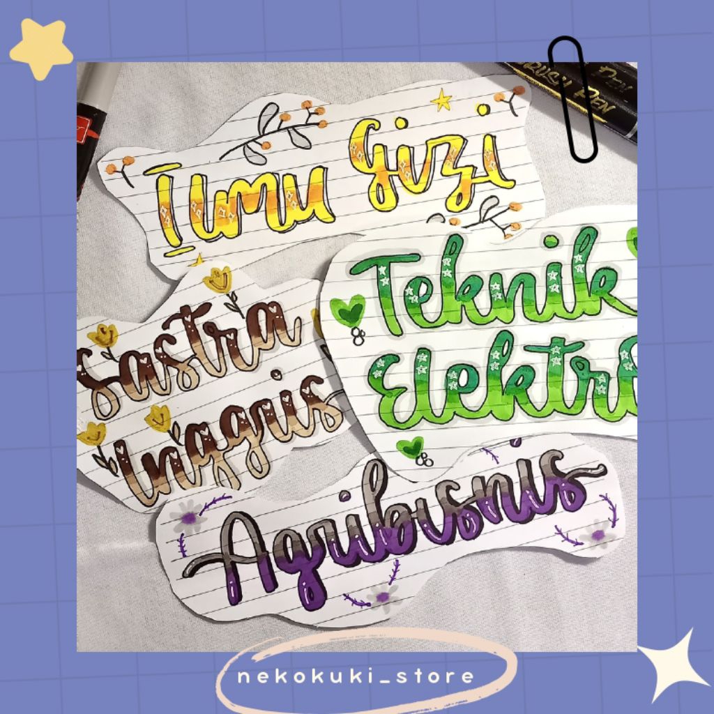 

Jasa Tulis Header Lettering / Jasa Tulis Header Aesthetic / Jasa Tulis Judul Lettering