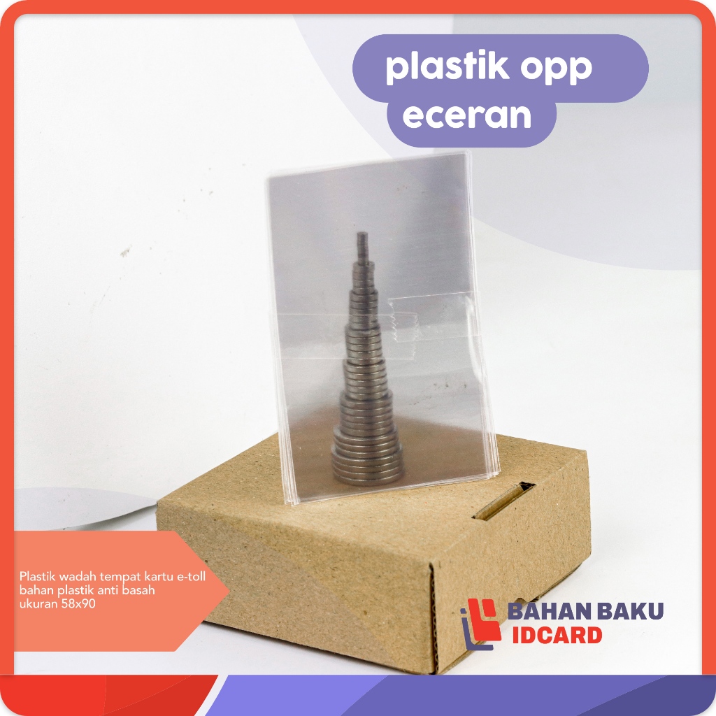 

Plastik OPP Pembungkus Kartu Id Card Name Tag Ukuran K TP A TM standar Eceran