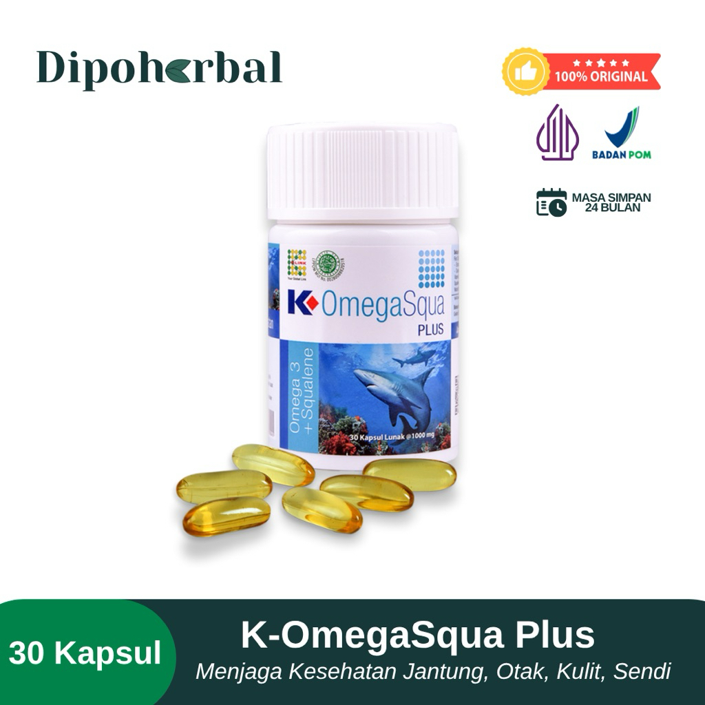 K-OmegaSqua Plus - Suplemen Omega 3 & Squalene | K-Link Original