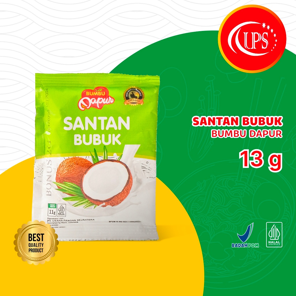 

Bumbu Dapur Santan Bubuk 1 Renteng Isi 10 Sachet – Coconut Milk Powder Instan 13 Gram