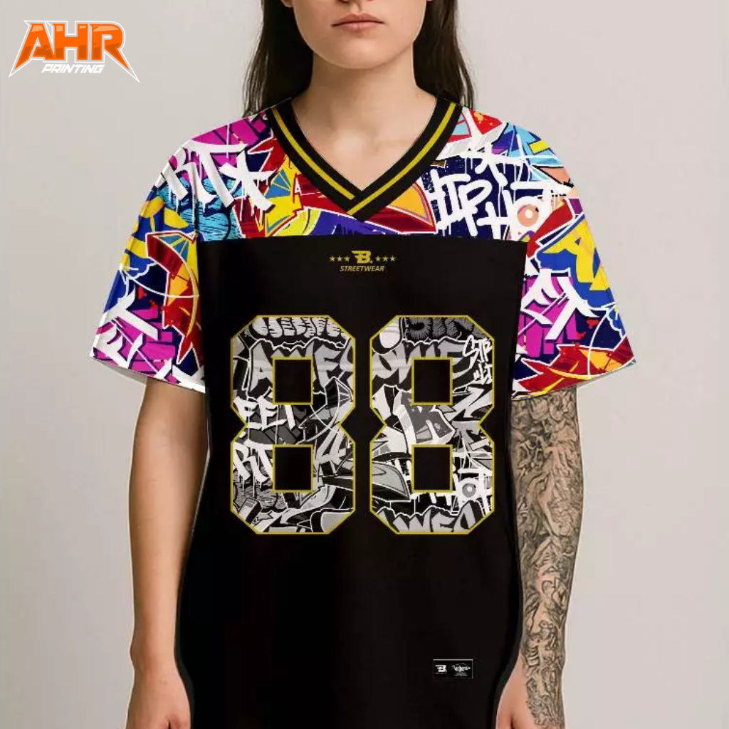 (BISA COD) Baju Jersey Streetwear Oversize Street Art 88 / Kaos Trendy / Jersey Unisex / Jersey Seri