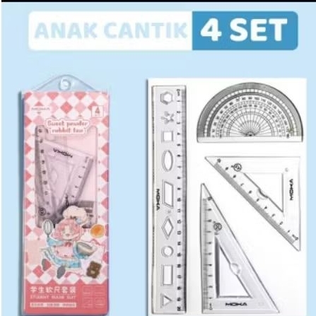 

Penggaris 1set isi 4pcs
