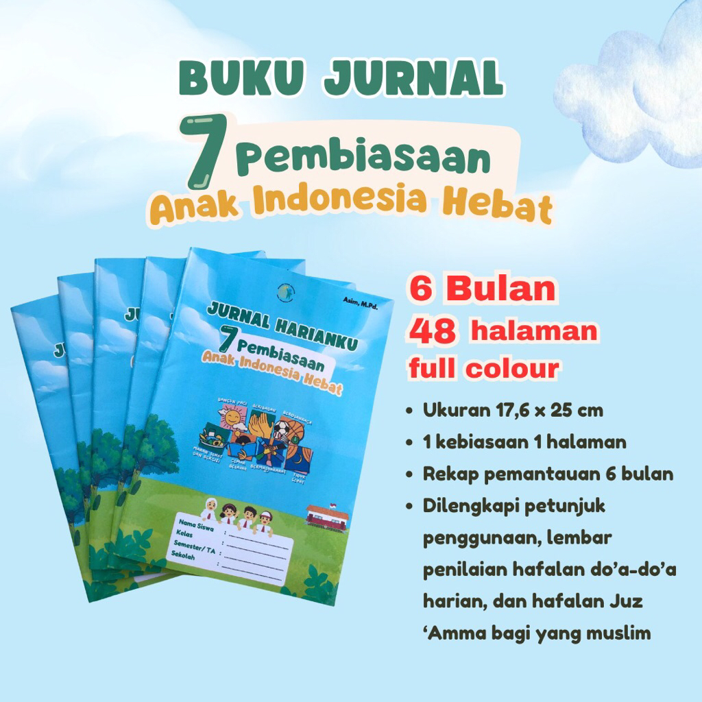 Buku Jurnal 7 Kebiasaan Anak Indonesia Hebat SD/MI