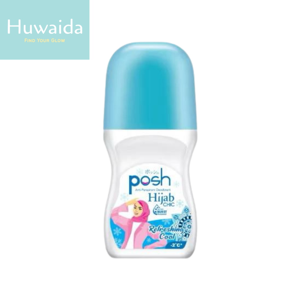 Posh Hijab Deodorant Roll on Refreshing Cool 50 ml / Deodorant Posh Hijab
