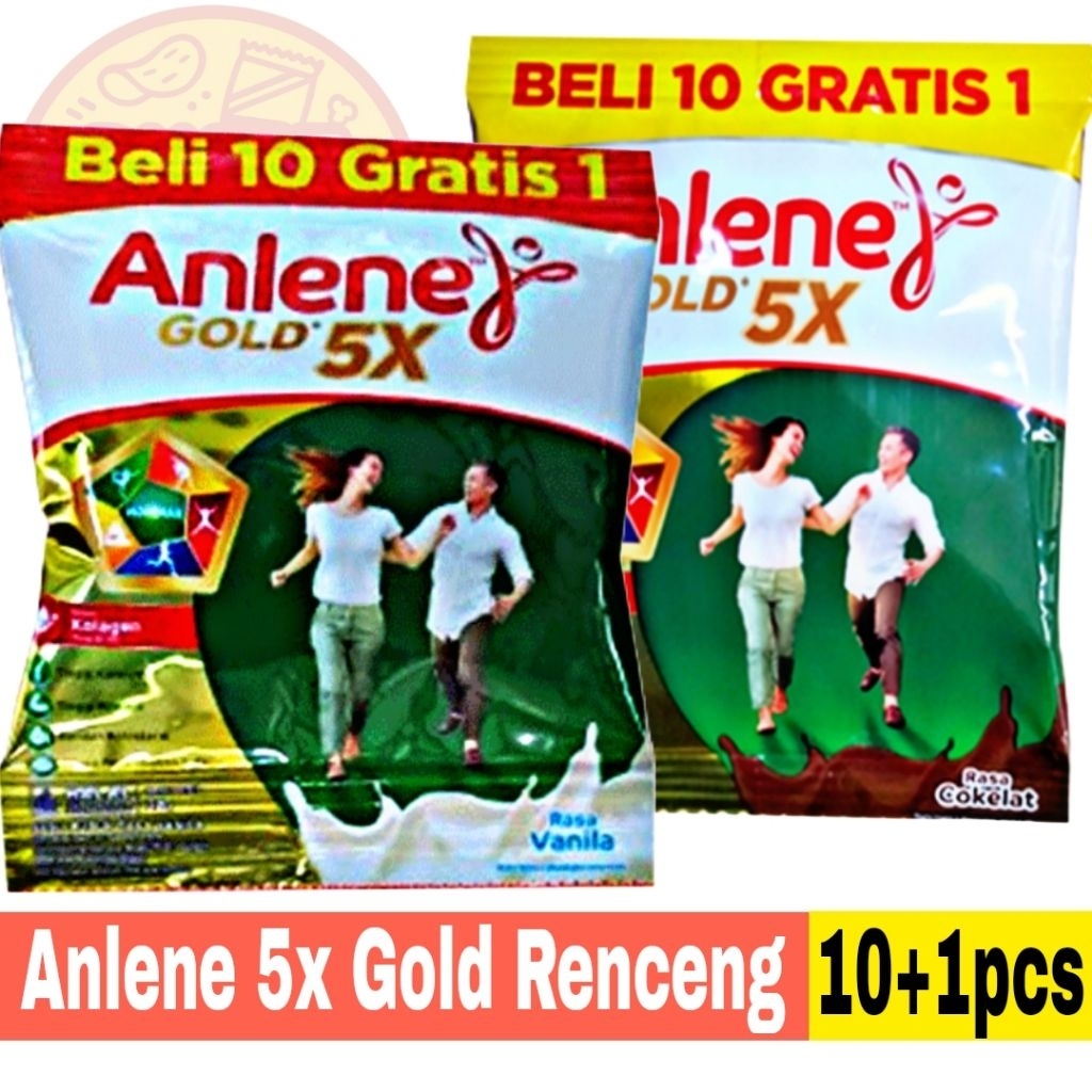 

Susu Anlene 5x Gold Renceng isi 10+1pcs
