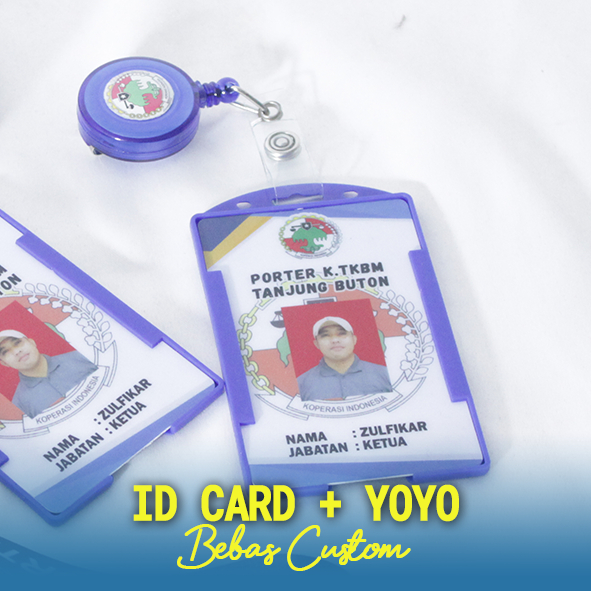 

ID Card+Yoyo , ID Card Custom, ID Card Murah, ID Card Pegawai, ID Card Perusahaan, ID Card Pekanbaru, Kartu Identitas Pegawai