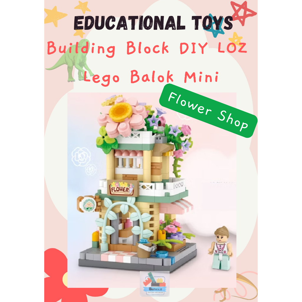 Building Block Diy Plastik Loz Mainan Susun Balok Mini Lego Melatih Kreatifitas