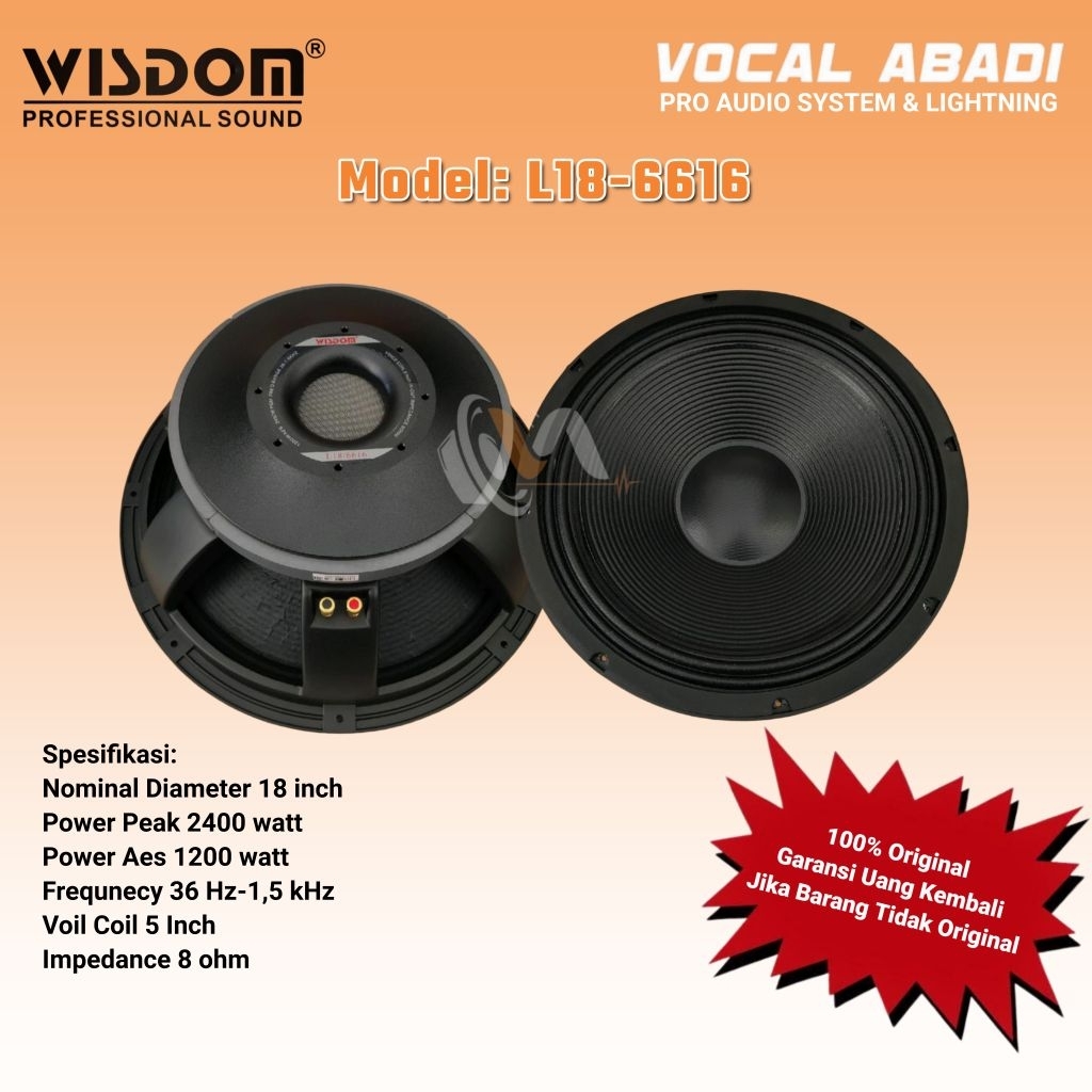 SPEAKER COMPONENT WISDOM L18-6616