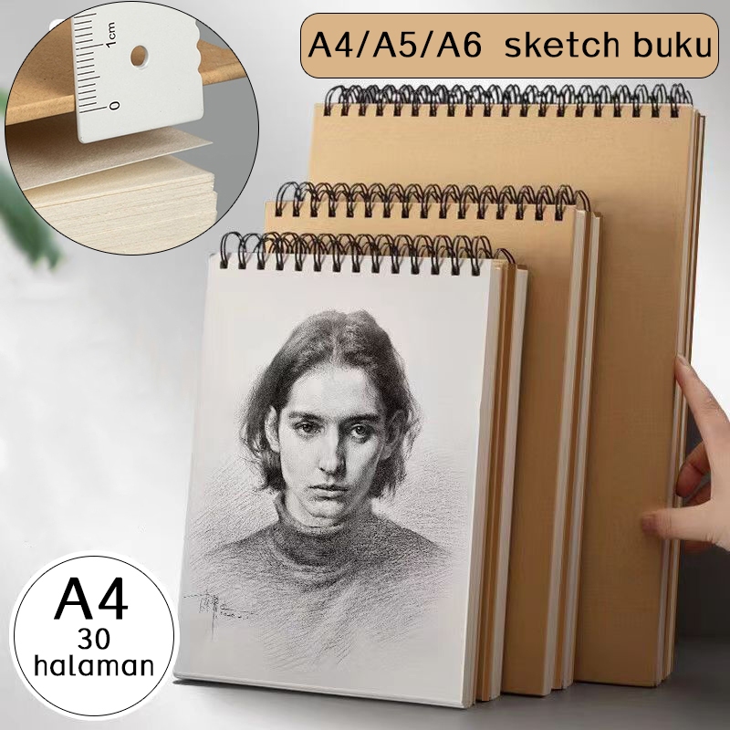 

Sketchbook/Buku Sketsa A4/A5/A6 Vertikal Jilid Spiral/Buku Gambar30 Lembar Dapat Dibalik 360/Buku Gambar