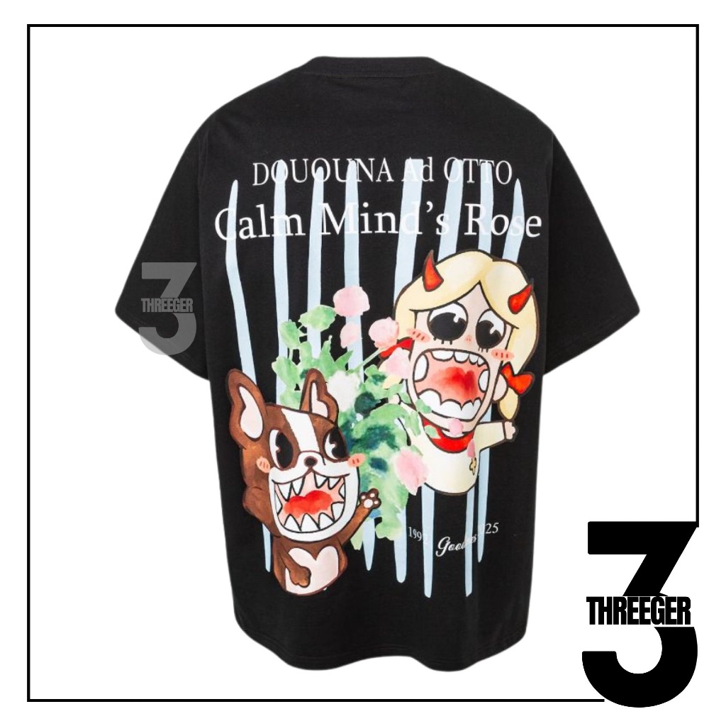 Calmmind Bouquet Monster Tee Black Original / Calmmind Original