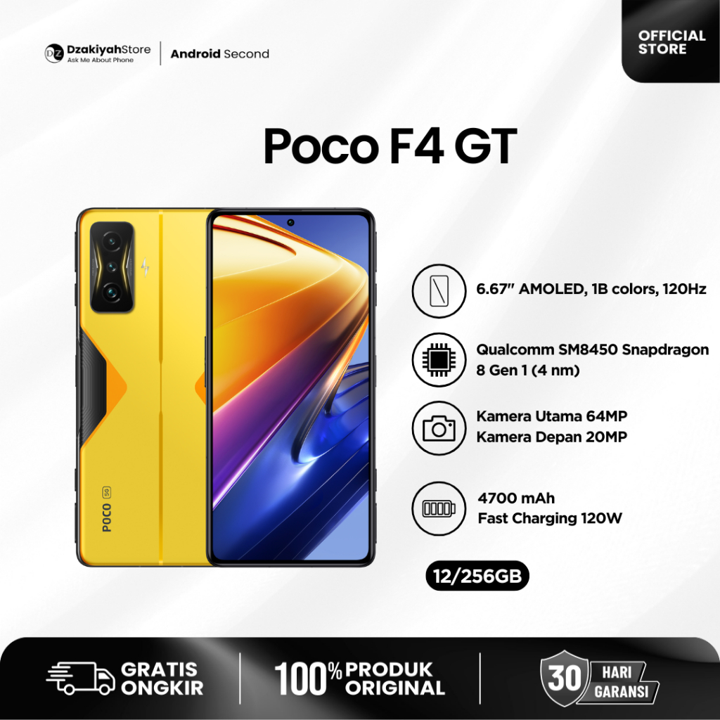 POCO F4 GT SECOND UNIT ONLY GARANSI