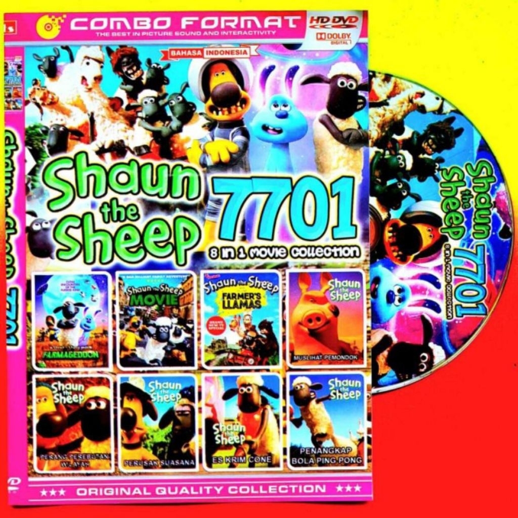 KASET DVD SHAUN THE SHEEP TERBARU-KASET DVD ANAK ANAK CARTOON ANIMASI TERBARU