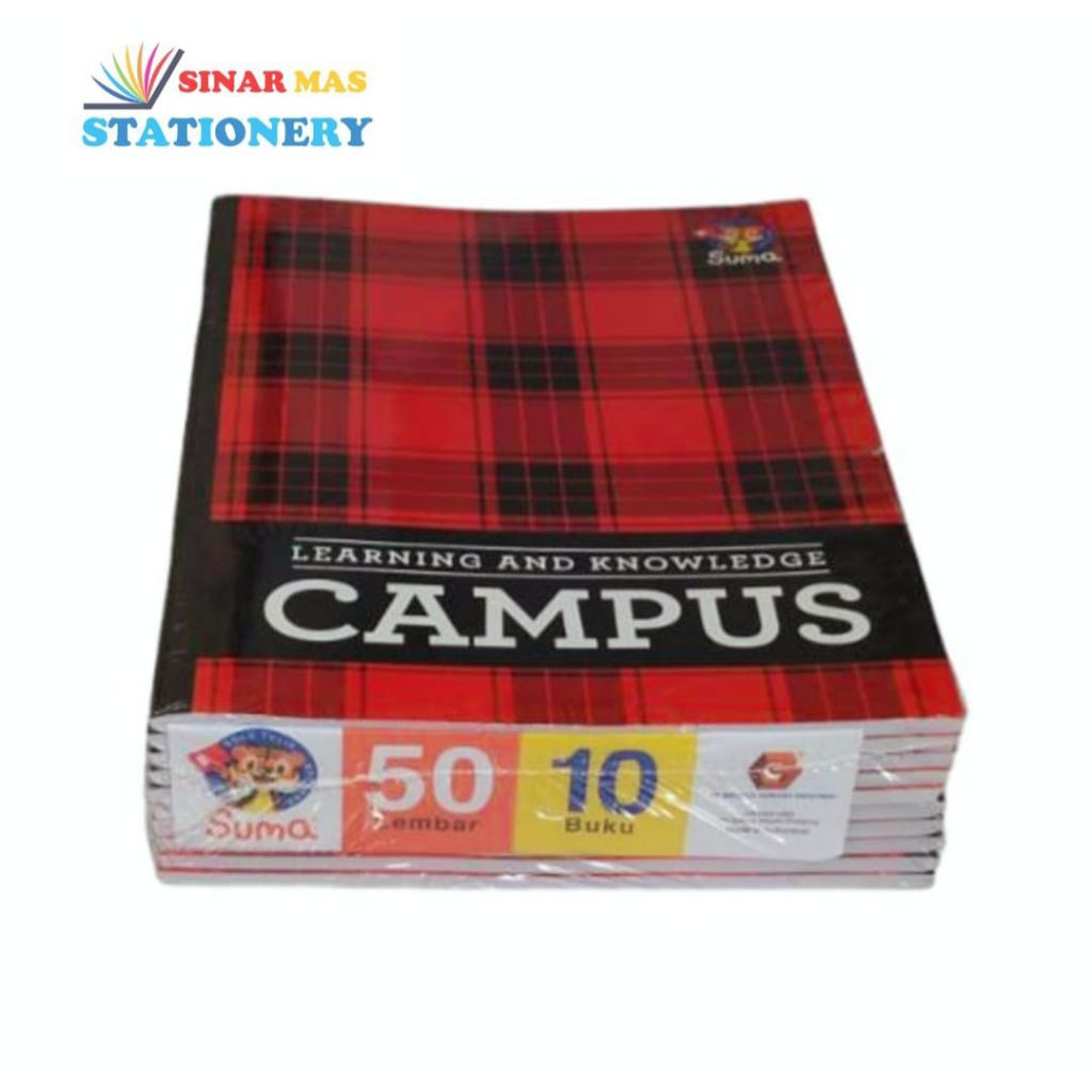 

Buku Tulis Campus Suma 50 Lembar/Buku Suma Maxy Campus 50 lbr (10 buku) Ukuran B5