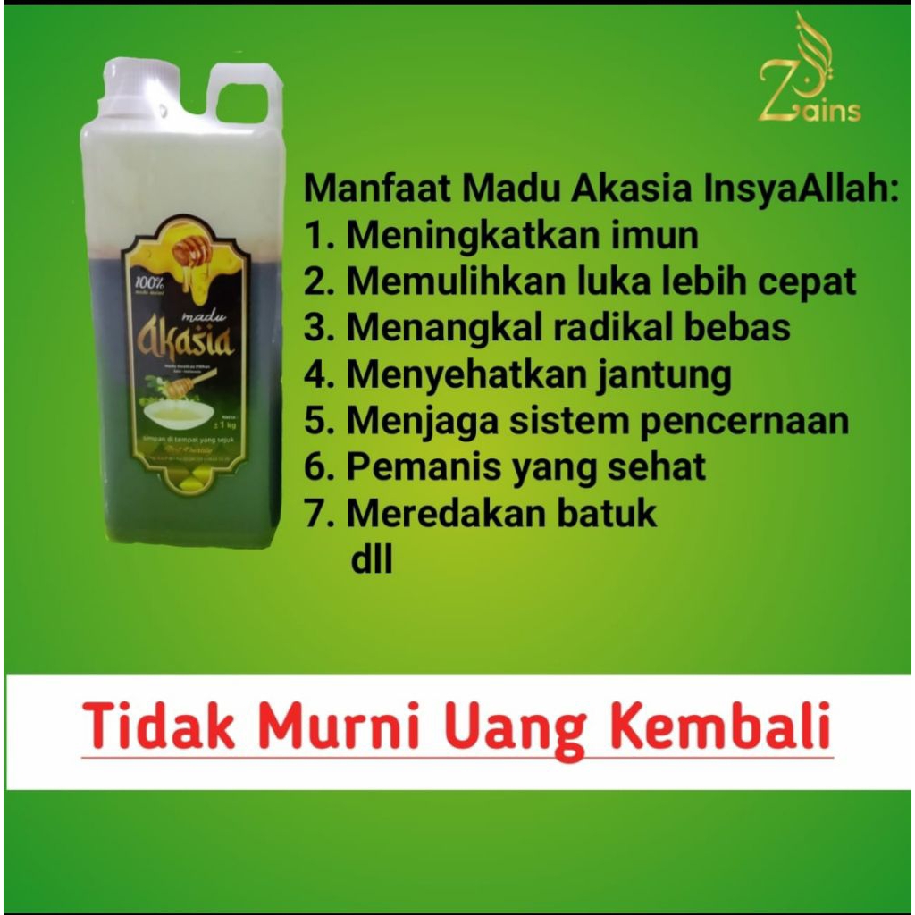 

Madu akasia zainbee asli murah berkualitas