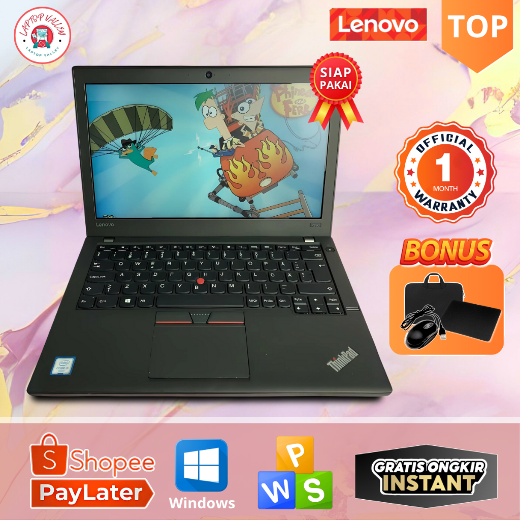Laptop Lenovo Thinkpad X260 Core i3/i5/i7 Gen 6 - Layar 12,5 Inch - MURAH BERKUALITAS DAN BERGARANSI
