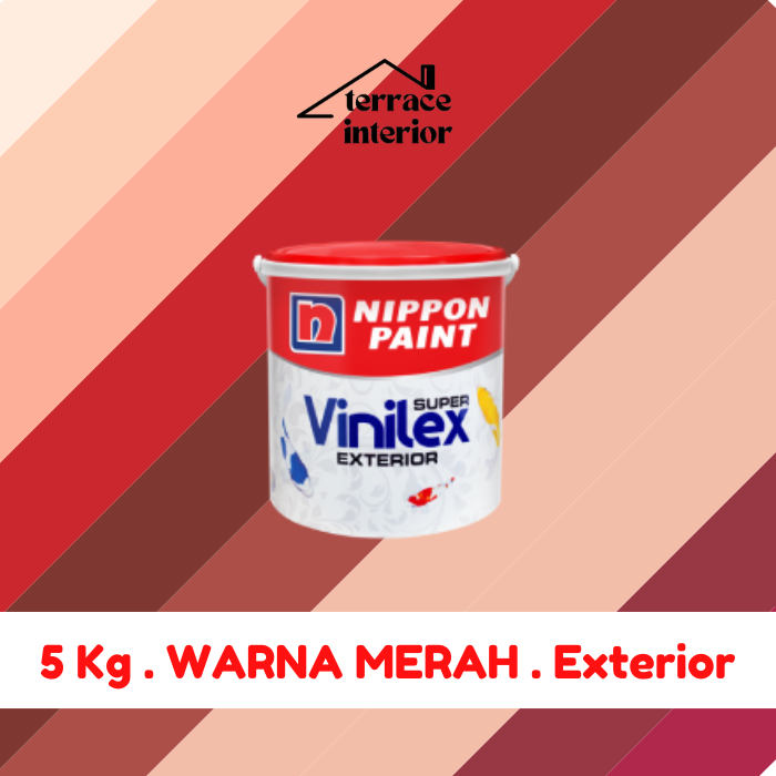 Cat Tembok Vinilex Exterior Merah 5 Kg