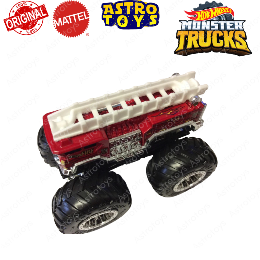 Hot Wheels Monster Truck 5 Alarm Merah Ori / Mainan Diecast Mobil Truk Pemadam Kebakaran Hotwheels