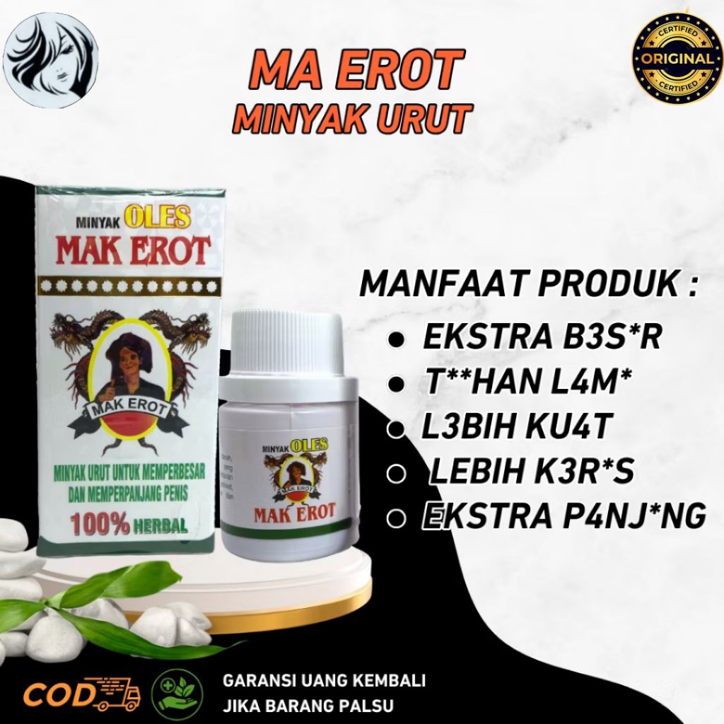 Mak Erot Minyak Herbal Meningkatkan Kejantanan Pria Mak Erot Original Oil