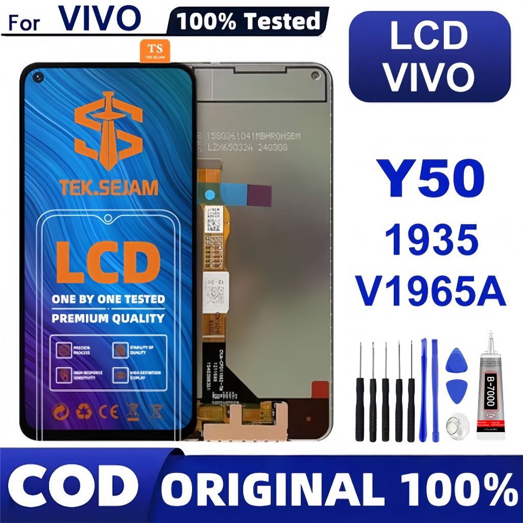 LCD VIVO Y50 Original Touchscreen VIVO Y50 1935 asli Ori Compatible For Glass Touch Screen Digitizer
