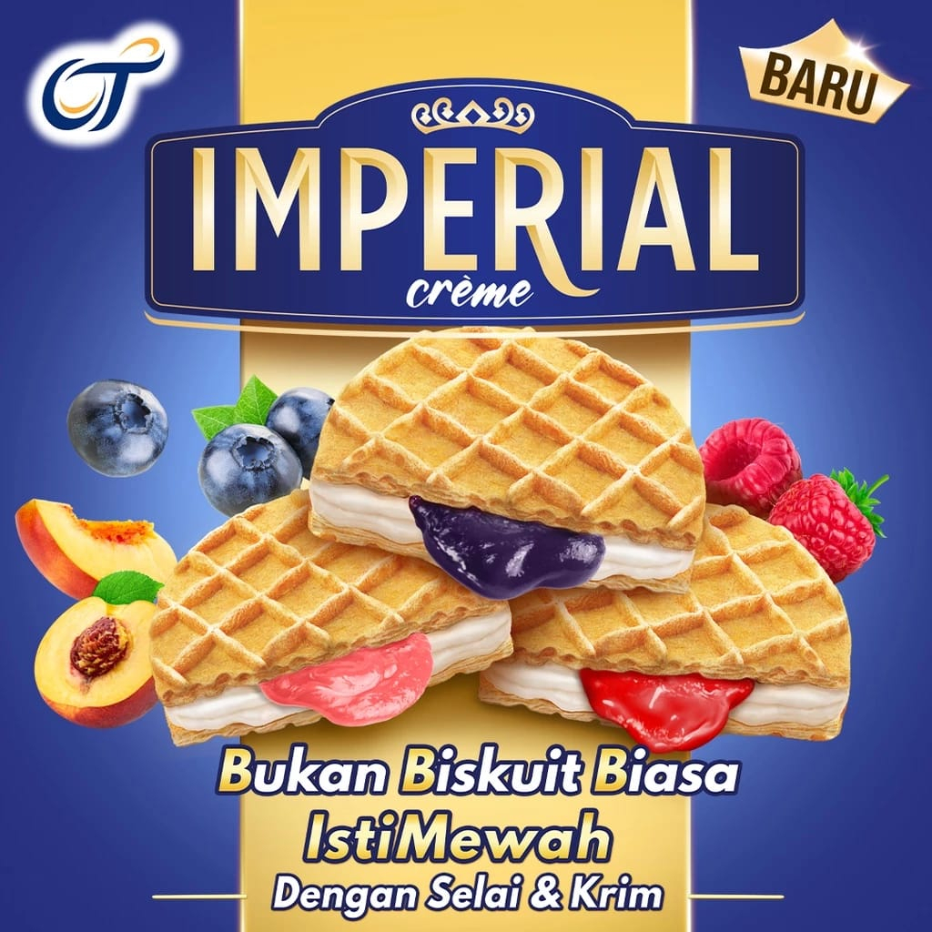 

Imperial Creme Biskuit Waffle Selai & Krim - Netto 11 Bks x 27gr