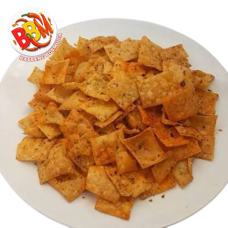 

Cemilan Viral Kekinian Kulit Pangsit Pedas Daun Jeruk/Pangsit Goreng/Kulit pangsit BIKIN KETAGIHAN