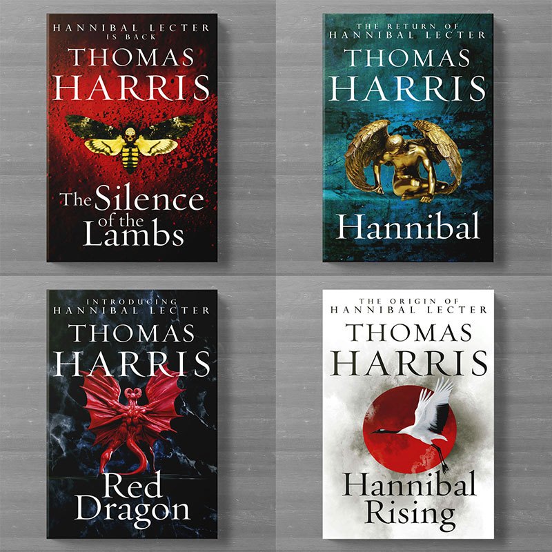 The Silence of the Lambs - Hannibal - Hannibal RIsing - Red Dragon (by Thomas Harris -English / baha