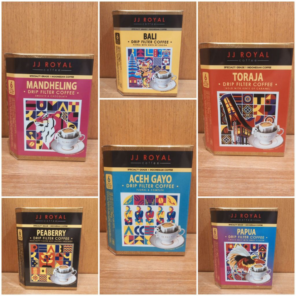

JJ Royal Coffee Arabica Drip Filter Inner Box 6sch