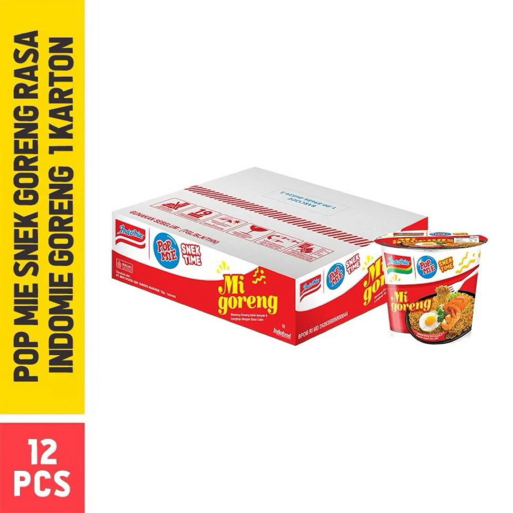 

Popmie Snek Rasa Mie Goreng 38 gr Ukuran Kecil