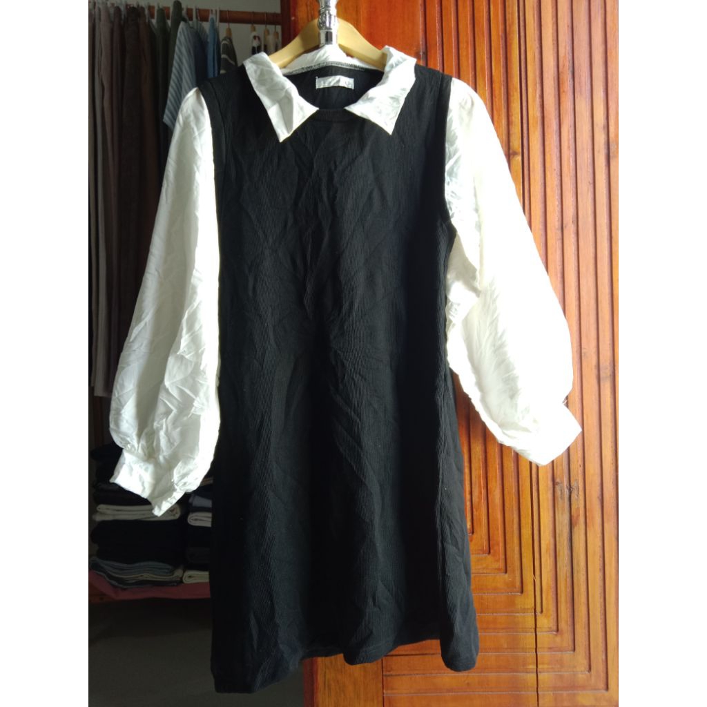 Tunik Rajut Lidi Lengan Balon