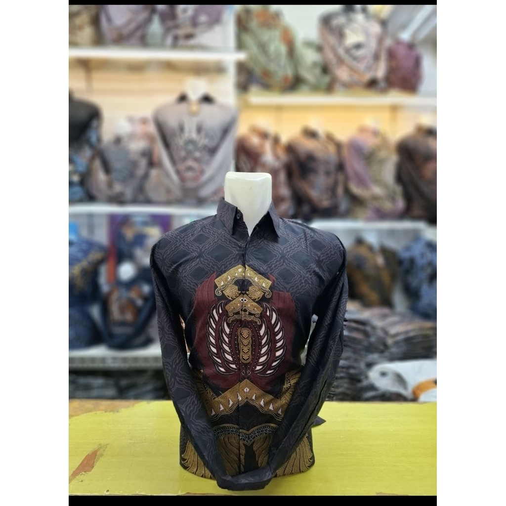 kmeja batik pria lengan panjang