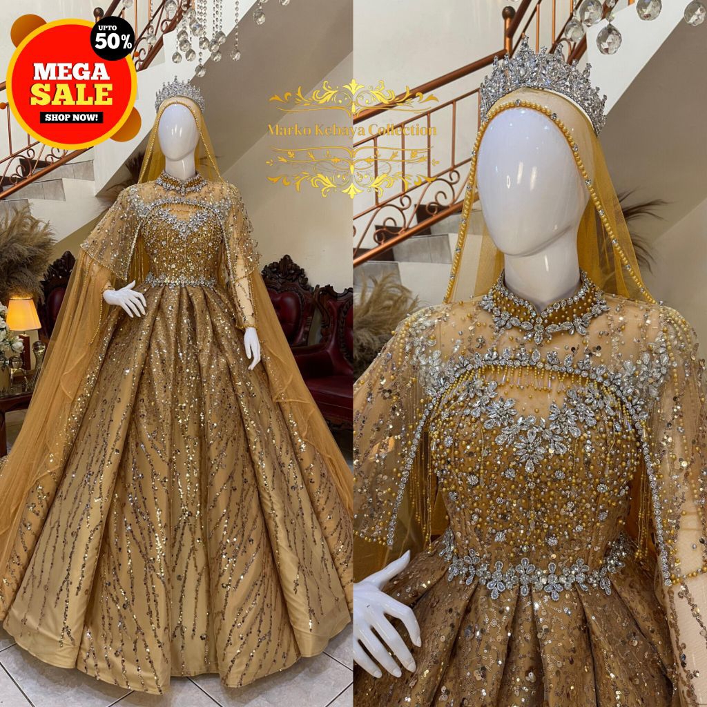 gaun pengantin || gaun pengantin premium || gaun pengantin mewah || gaun pengantin ekor || gaun peng