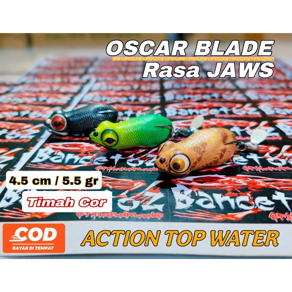 Umpan Lure BANCETOZ OSCAR OASIS BLADE 4.5 cm / SOFT FROG RASA JAWS softfrog / Umpan Casting Gabus & 
