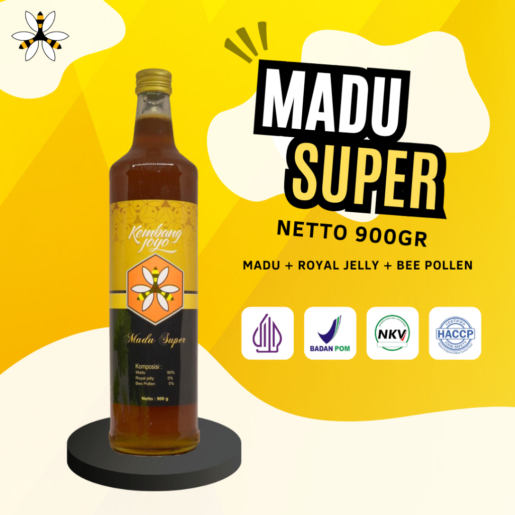

[oddsolshop] pekanbaru/Kembang Joyo Madu Super 900GR Super Honey Botol Kaca