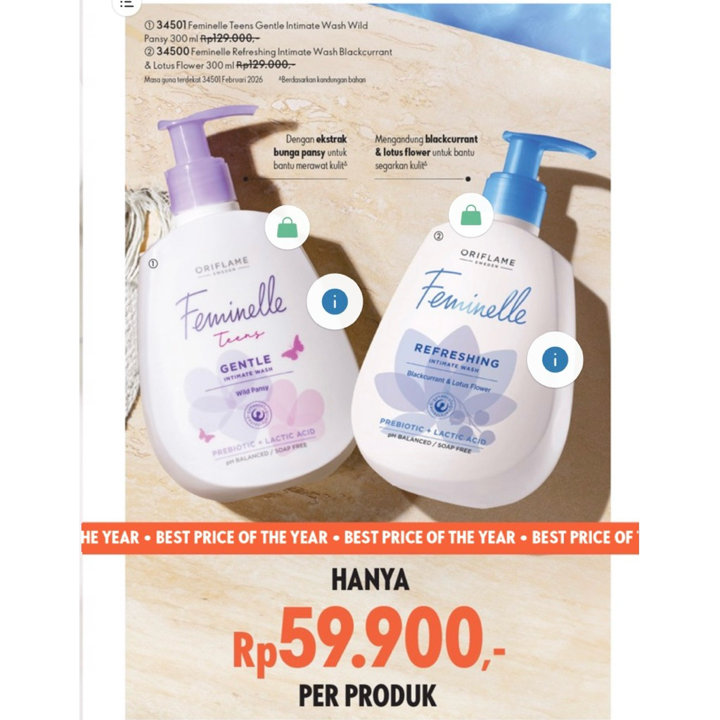 ORIFLAME - Feminelle Pembersih Area Kewanitaan 300ml