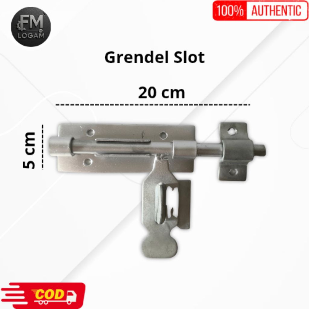 Grendel Slot 20cm Gerbang Pintu