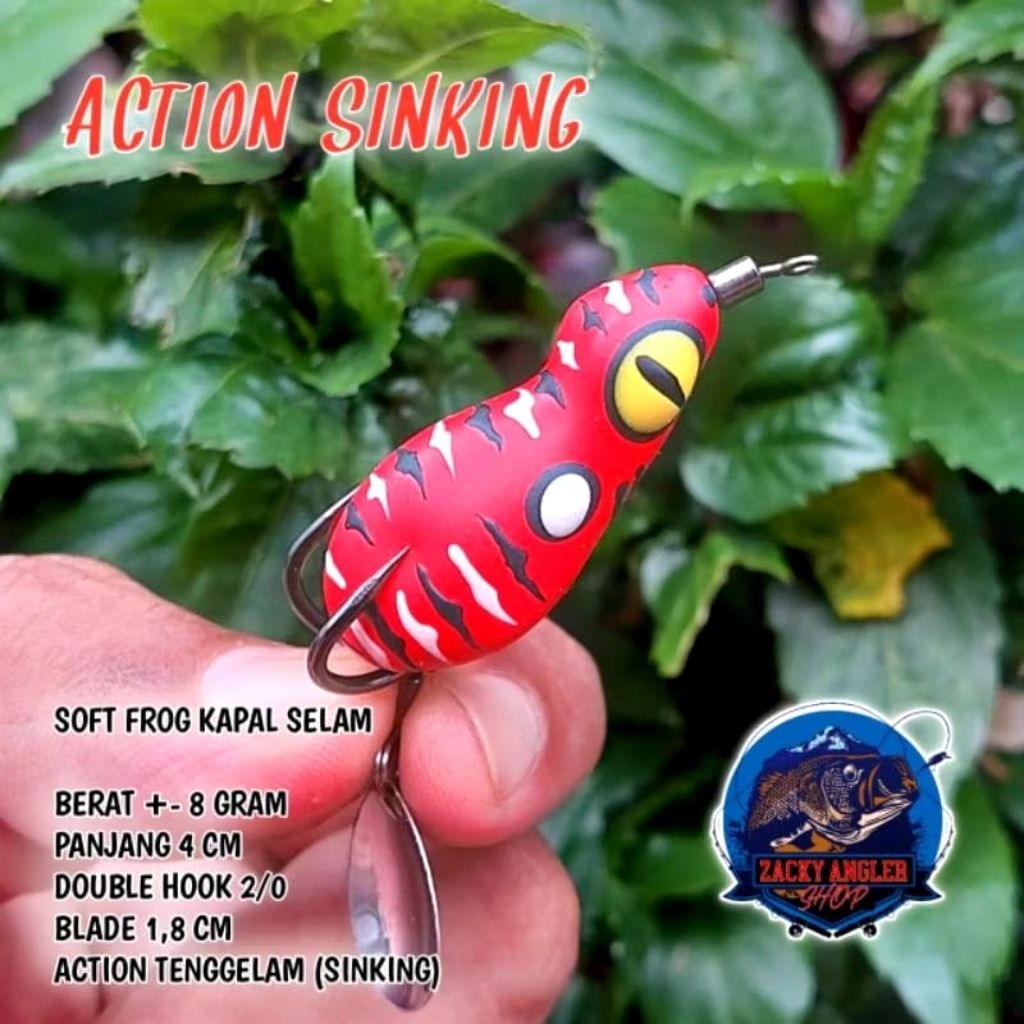 Soft Frog Kapal Selam DHAN Lure 4 Cm Umpan Casting Gabus Sinking