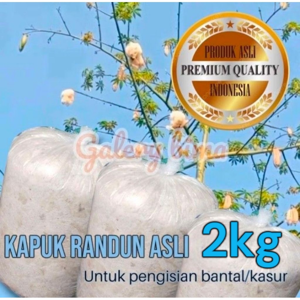 KAPUK RANDU 2KG | KAPUK RANDU ISIAN BANTAL/KASUR_KAPUK TANPA BIJI