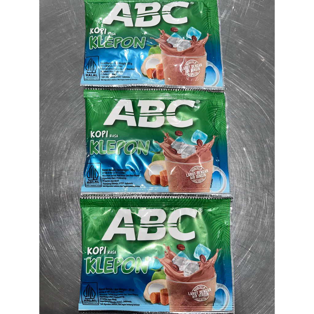 

ABC kopi rasa klepon 25g x 3pcs
