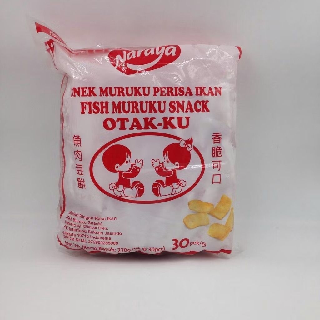 

Naraya Snek Muruku Perisa Ikan Otak-Ku 30 pcs x 9 gram