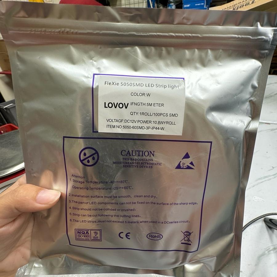 SMD LED Strip Flexible 12v 5050 5 meter Putih