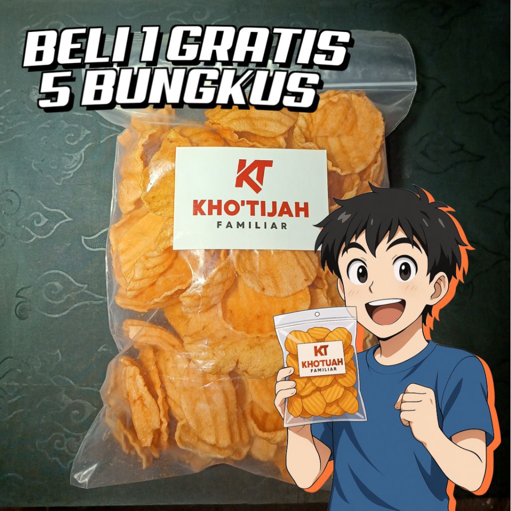 

KRUPUK BELI 1 GRATIS 5 BUNGKUS KENTANG RASA ASLI
