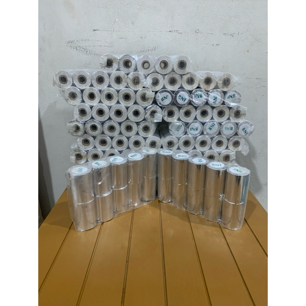 

Kertas Thermal Struk Kasir BNI ukuran 57 x 40 ,Paket 10 Roll