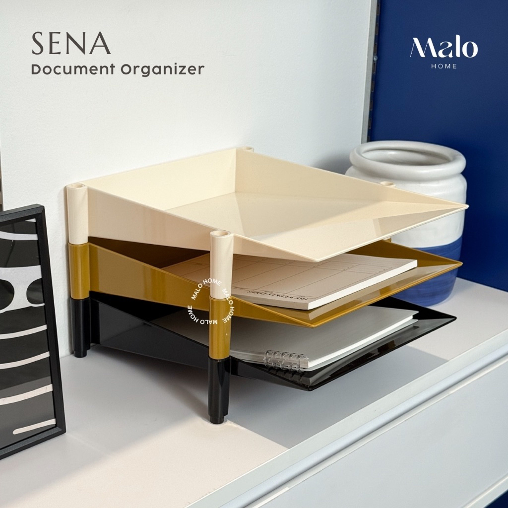 

MALOHOME - SENA DOCUMENT ORGANIZER Tempat Surat Organizer Meja Kantor Tempat Penyimpanan Kertas Malo Home