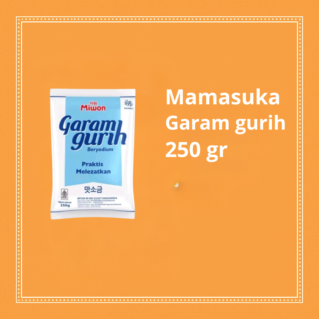 

Garam Gurih Mamasuka 250g – Garam Dapur Rasa Lebih Lezat & Serbaguna
