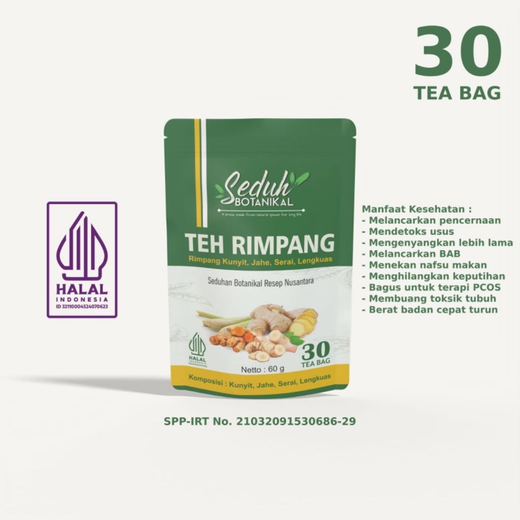 

G&C TEH RIMPANG TEH CELUP RIMPANG JSR TEH KUNYIT JAHE SERAI LENGKUAS TEH DIET TEH HERBAL