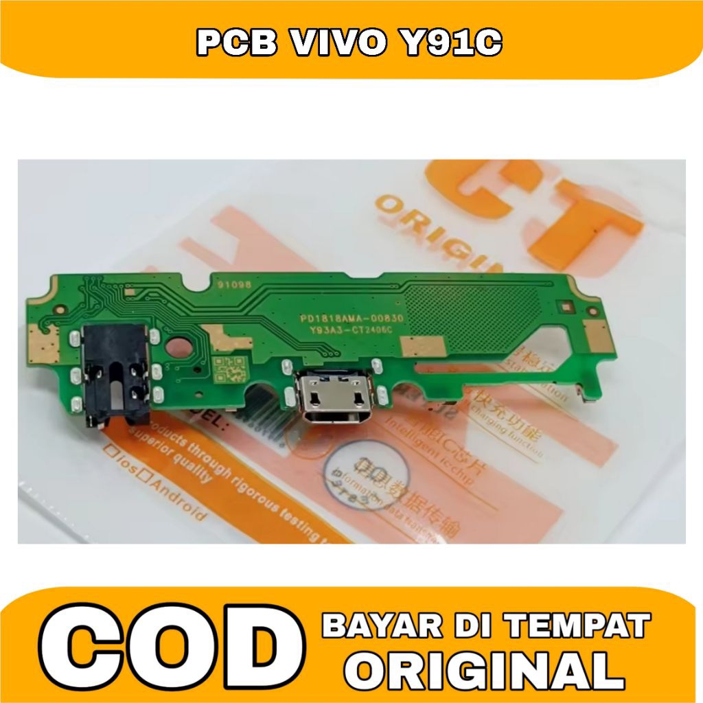 PAPAN CAS VIVO Y91C ORIGINAL PCB KONEKTOR CHARGER VIVO Y91C + VIBRATE