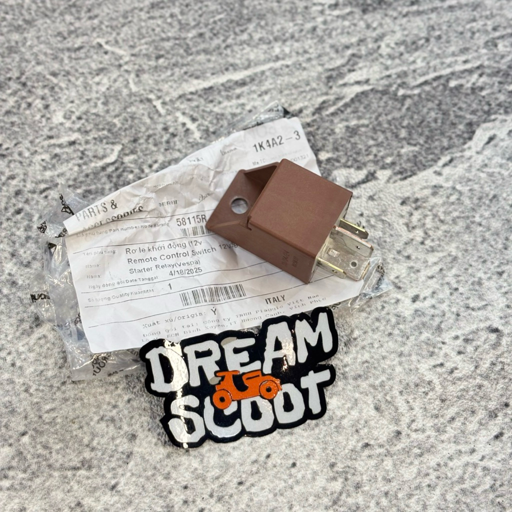 Relay Stater 3V Original Piaggio Italy Vespa Matic Vespa Sprint Vespa S Vespa Primavera Vespa LX Ves